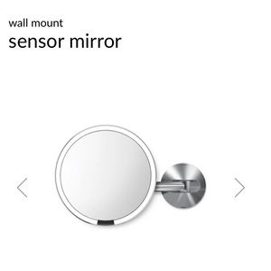 simplehuman Wall Mount Sensor mirror - New In Box